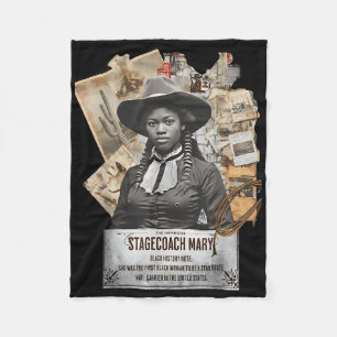 Cobertor De Velo Vaqueira Negra Rodeio Western História Negra Texas