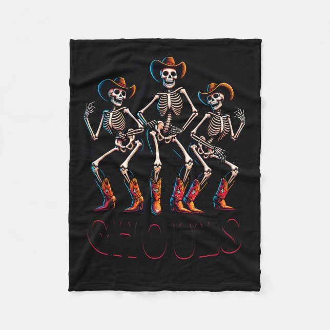 Cobertor De Velo Vaqueiras Engraçadas de Halloween (Frente)