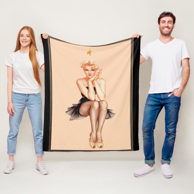 Cobertor De Velo Varga Girl Cobrir Art de Alberto Vargas (In Situ)