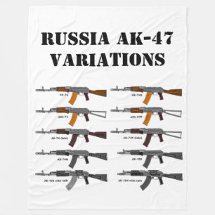 COBERTOR DE VELO VARIAÇÕES RUSSAS AK-47