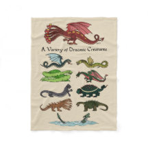 Variedade de criaturas draconianas