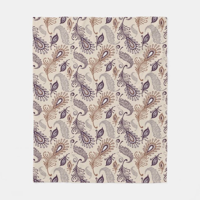 Cobertor De Velo Vário teste padrão da pena (Frente)