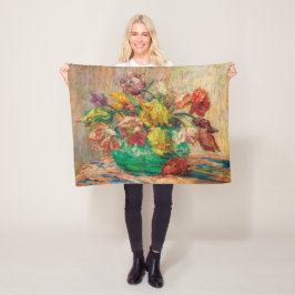 Cobertor De Velo Vase com Tulipas (Schlobach)