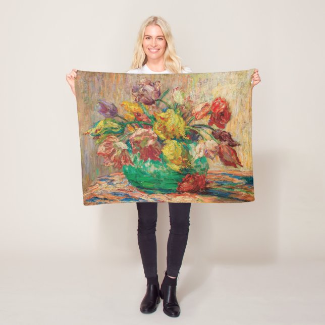 Cobertor De Velo Vase com Tulipas (Schlobach) (In Situ)