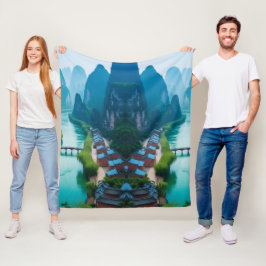 Cobertor De Velo Vazio em Serenity - Karst River Blanket