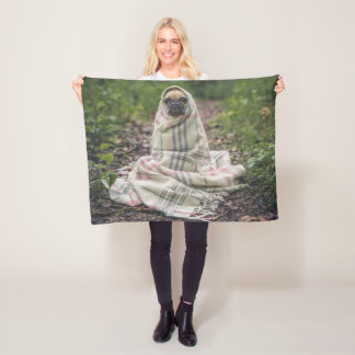 Cobertor De Velo Vazio personalizado do velo da foto do animal de