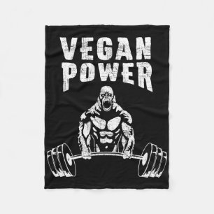 Cobertor De Velo Vegan Power Gorilla Bodybuilding Gym Workout
