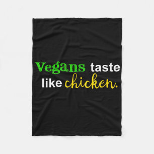Cobertor De Velo Vegans Sabem Como Carne Engraçada De Frango Lover