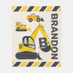 Cobertor De Velo Veículos de Construção com seu nome