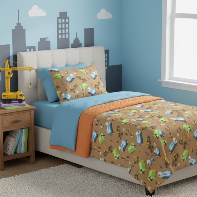 Cobertor De Velo Veículos de construção e operários (Criador carregado)