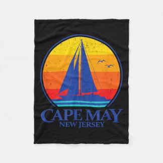 Cobertor De Velo Vela de lembrança de navegação do Cape May vintage