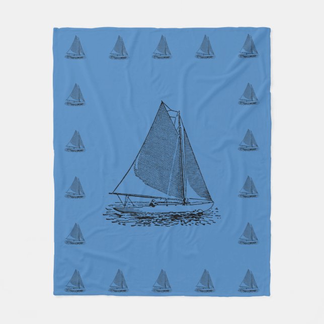 Cobertor De Velo Velejando em um Knockabout (Frente)