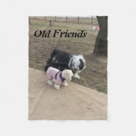 Cobertor De Velo Velhos amigos Fleece Blanket