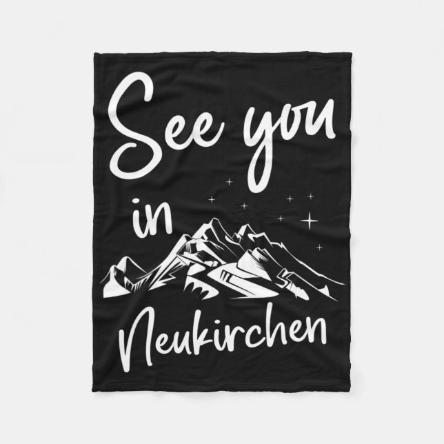 Cobertor De Velo Vemo-Nos Em Neukirchen Alemanha, Esqui De Férias (Frente)