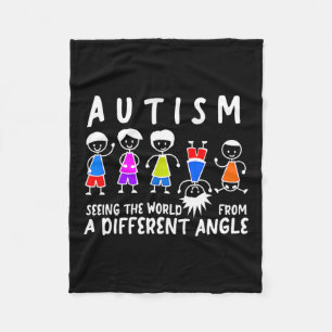 Cobertor De Velo Vendo O Mundo De Um Ângulo Diferente Autismo Awa
