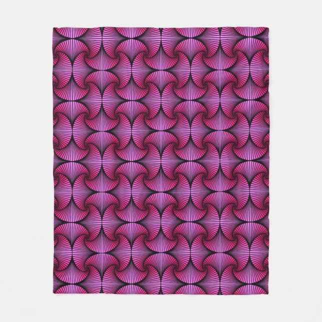 Cobertor De Velo Ventilador 3D Geométrico, Gráfico, Rosa (Frente)
