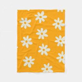 Cobertor De Velo Verão Botânico Tropical Amarelo Branco