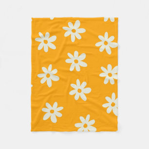 Cobertor De Velo Verão Botânico Tropical Amarelo Branco