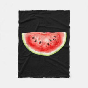 Cobertor De Velo Verão de Melancia Aquarela Fruta Fatia Suculento