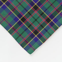 Verde brilhante e Real Blue Stevenson Clan Tartan