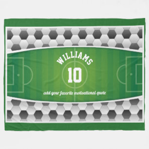 Cobertor De Velo Verde do esporte da bola do campo de futebol do