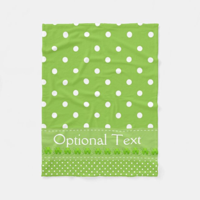 Cobertor De Velo Verde, Pontos e Camarões (Frente)