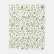 Verde Salvia Aquarela Francês Country Chic Olivas