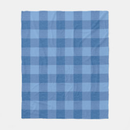 Cobertor De Velo Verificação de Gingham Azul