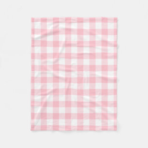 Cobertor De Velo Verificações de Gingham de grandes dimensões, rosa