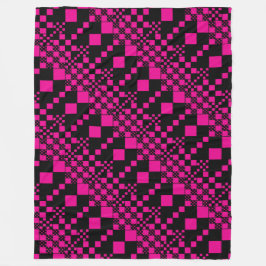 Cobertor De Velo Verificado, Verificações - Magenta e Preto