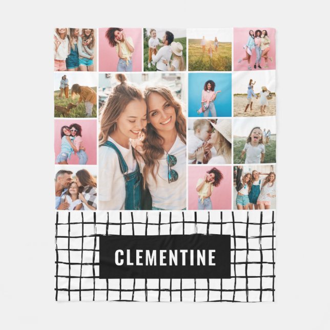 Cobertor De Velo Verificar 16 foto moderna, mínimo simples (Frente)