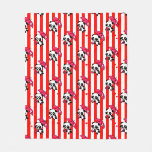 Cobertor De Velo Vermelho White Stripes Cugado