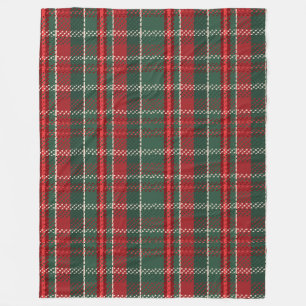 Cobertor De Velo Vermelhos Vermelhos do Natal profundo Tartan