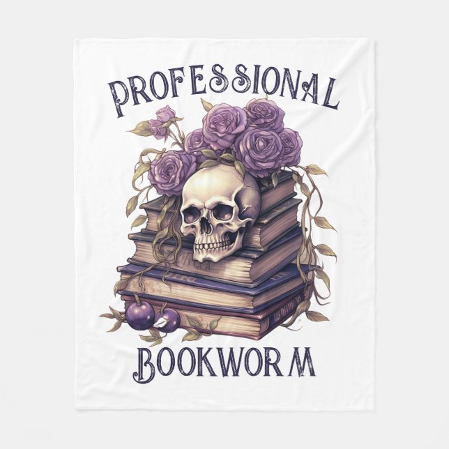 Cobertor De Velo Vermes de Livros Profissionais (Frente)