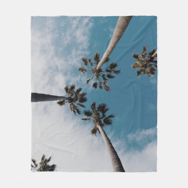 Cobertor De Velo Vermes fotografia ocular de coqueiros (Frente)