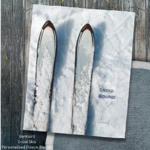Cobertor De Velo Vermont Ski Fleece Blanket