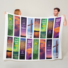 Cobertor De Velo Versos das Escrituras da Bíblia Cristã Moderna