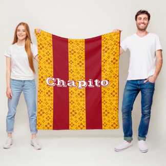 Cobertor De Velo Vertical Stripes Zia Sun Vermelho Amarelo Novo Méx