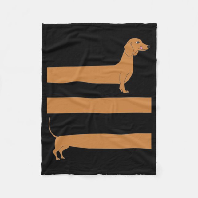 Cobertor De Velo Very long Dachshund funny (Frente)