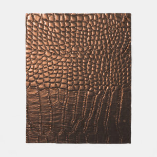 Cobertor De Velo Vestido: textura de couro crocodilo.