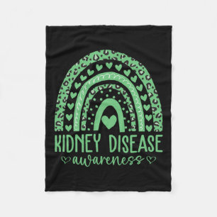 Cobertor De Velo Vestimos a consciência da doença renal verde Mês L