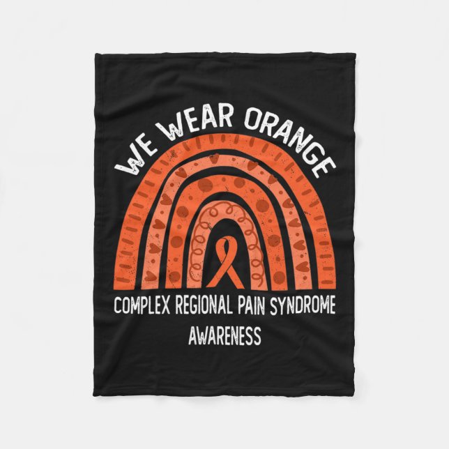Cobertor De Velo Vestimos Laranja Para A Complexa Síndrome Regional (Frente)