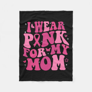 Cobertor De Velo Vestir Cor-De-Rosa Para A Minha Mãe Apoiar O Cance