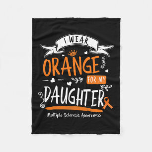Cobertor De Velo Vestir Laranja Para Minha Filha Esclerose Múltipla