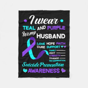 Cobertor De Velo Vestir Teal E Roxo Para O Meu Marido, Evitar O Sui