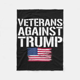 Cobertor De Velo Veteranos Contra Trump Anti-trump Veteranos Contra