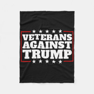 Cobertor De Velo Veteranos Contra Trump Anti-trump Veteranos Contra