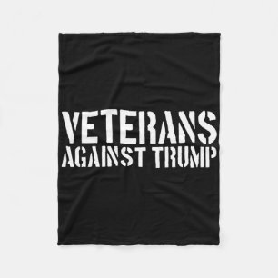 Cobertor De Velo Veteranos Contra Trump Anti-trump Veteranos Contra