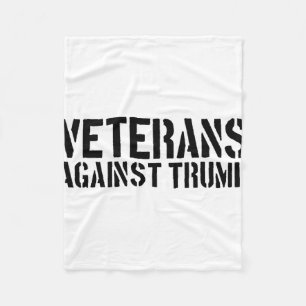 Cobertor De Velo Veteranos Contra Trump Anti-trump Veteranos Contra