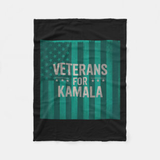 Cobertor De Velo Veteranos Votando Para Kamala 2024 Presidente